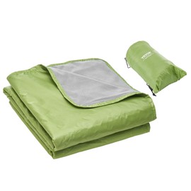VEVOR Waterproof Camping Blanket, Large Warm Wearable Outdoor Fleece Stadium Blanket, Windproof, Flame Retardant, Great for Picnics, Hiking, Sports Events, Travel, Beach, Car, 79" x 59", Army Green