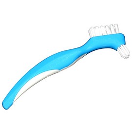 Mediusre Healthcare Orthodontic Denture Cleaning Comfort Contoured Grip Double Sided Brush x 1