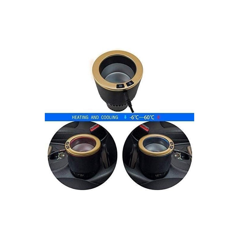 12V Premium 2-in-1 Smart Heating Cooling Car Cup Car Cooling