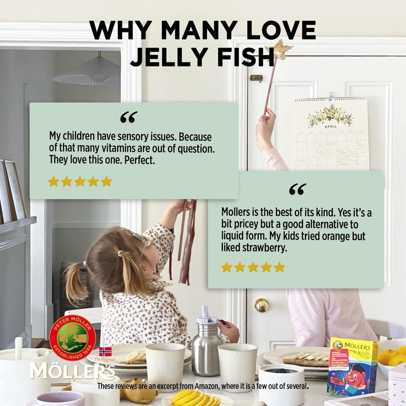 Moller’s ® | Omega 3 Jellies for Children | Strawberry