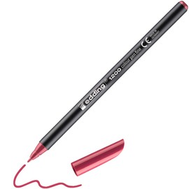 edding 1200 colour pen fine - carmine red - 1 pen - round tip 1 mm - felt-tip pen for drawing and writing - for school or mandala