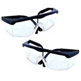 HQRP 2 pair UV Protective Safety Glasses for Yard work, Lawn mowing, Gardening, Weed whacking, Hedge trimming, Farming, Agriculture, Forestry