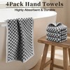 VOOVA & MOVAS Checkered Hand Towels, 100% Cotton, 14x29 in,