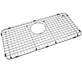 Serene Valley Sink Bottom Grid 25-1/4" X 12-1/2“, Rear Drain with Corner Radius 1-1/2", Sink Protector NDG2513R