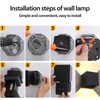 Mille Lucciole 12W 4Pack Outdoor Wall Lights Exterior/Interior,LED Black Outdoor