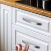 MARGUERASW 6 Piece Modern Chrome Brushed Nickel T-Shaped Kitchen Cabinet