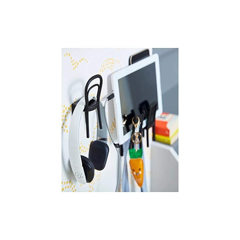 Ikea Fjantig Plastic Hook, Black, Pack of 3, Height 12