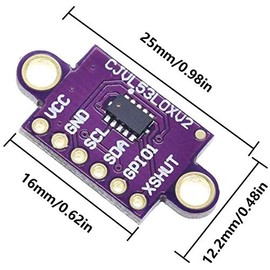 ACEIRMC Time-of-Flight ToF Laser Module Laser Distance Measuring Device for I2C IIC Interface (2 Pieces)