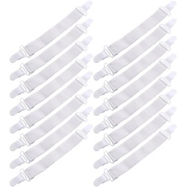 BESTYASH 16 Clips para SáBanas Ajustables Sujetadores De SáBanas De Cama Antideslizantes para Todos Los Colchones Fijan Esquinas Y Mantienen Ordenadas