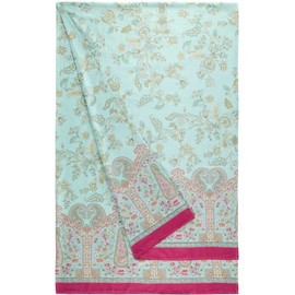 Bassetti Indian Roses 9332325 Granfoulard Cloth 100% Cotton Turquoise T1 Dimensions: 350 x 270 cm