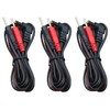 TENS Unit Electrodes Lead Wires: 3 Pieces BesCable 2mm Pin