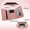 MultiValue Women Wallets, Large Capacity Ladies Wallet Leather Tri-fold Design