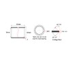 sourcing map Sleeve Bearings 16 mm Bore x 18 mm