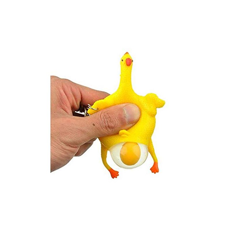 YOYOSTORE Mini 9cm Chicken and Egg Tool Prop Stress Relief