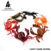Tsubay Light Game WORM AZW-M M004# Brown/Red Glitter Azurro Crab