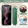 Nezylaf Handheld Mini Fan, 2 Speeds Rechargeable Travel Fan[9-15 Working