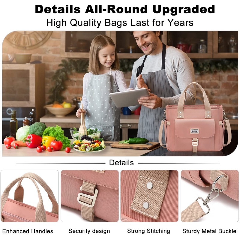 Weitars Lunch Bag for Women Work,Insulated Lunch Box Extra Large