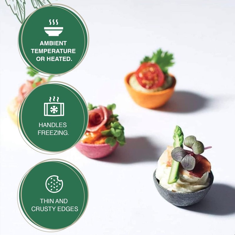 CROC'IN - Fuchsia Mini Tart Shells - Edible Appetizer Or