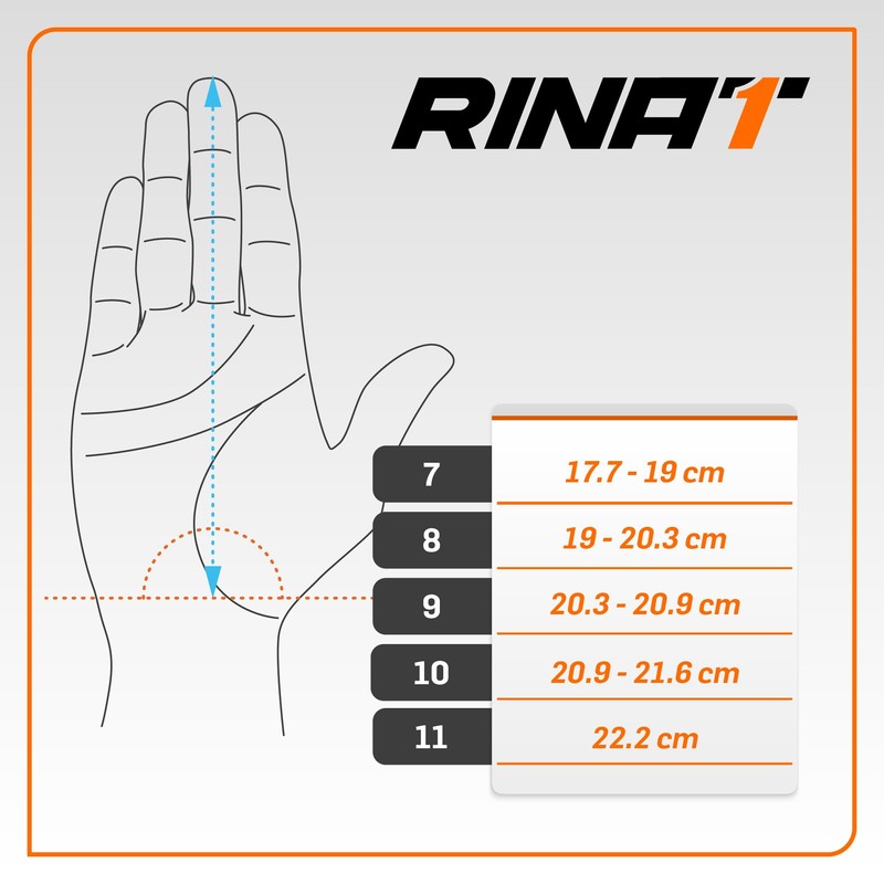 Rinat NKAM Football Goalkeeper Gloves Training Adult Blue Unisex Size