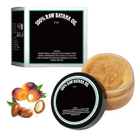 Ninnyi 60ml Raw Batana Oil for Hair Growth, Batana Oil Organic for Repair Damaged Hair Thicker Stronger Healthier Hair Shine