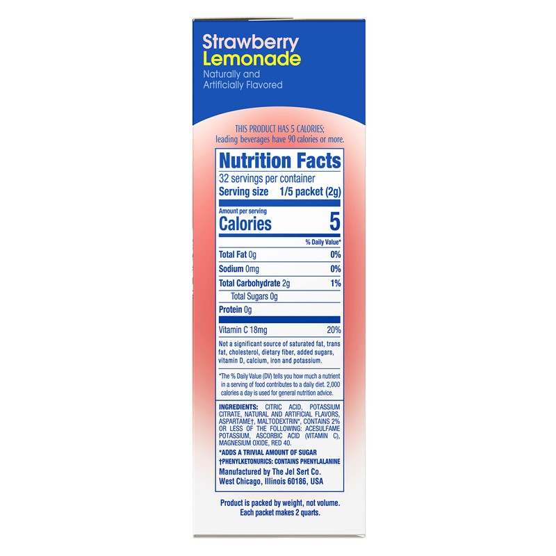 Wyler's Light Pitcher Packs, Water Drink Mix, Strawberry Lemonade, 6