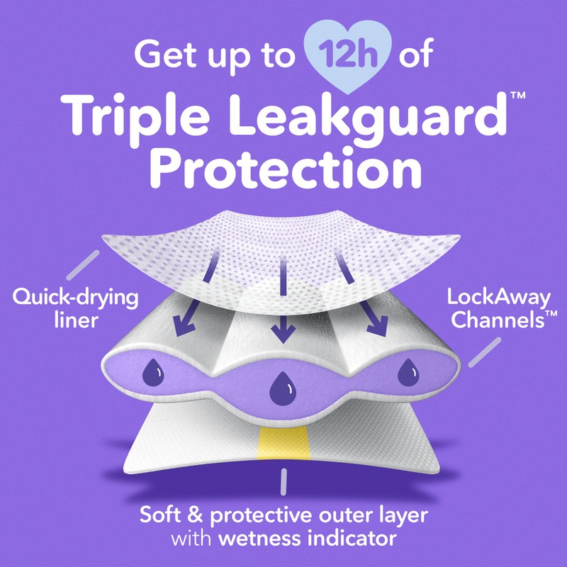 Luvs Size 7 Baby Diapers, Platinum Protection Bluey Diapers for