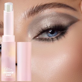 Glitter Eyeshadow Stick - Eye Brightener Stick Highlighter Shimmer - Blendable Face Cosmetics Makeup for Commuting Travel Dating Festival