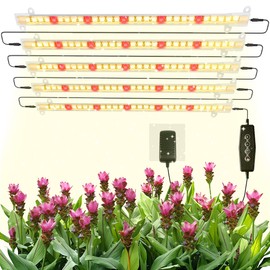 Grow Light Strips, LED 150-Bulb 3500K Dimmable Full Spectrum Plant Growing Lamp Bars for Indoor Plants Hydroponic Veg Succulent Seedling, Daisy-Chain Design