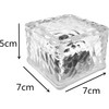 Blumoo 4pcs Solar Brick Lights Solar Glass Cube Light mit