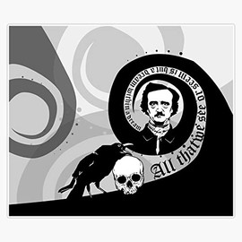 Edgar Allan Poe - A Dream Within A Dream Bumper Sticker Vinyl Decal 5"
