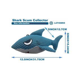 LATIOBRO Hot Tub Scum Absorber 3D Shark Grime Absorbers Hot Tub for Spa Hot Tub and Pool