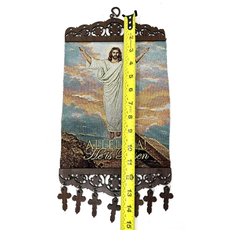 Unique Art & Design NATIVITY Woven Christian tapestry wall hanging