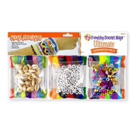 Choose Friendship, My Friendship Bracelet Maker Ultimate Expansion Pack, 120 Pre-cut Threads and 225 Beads, Makes 24-48 Bracelets