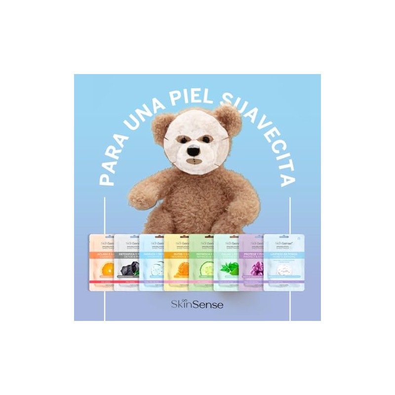 Skin Sense - Mascarilla Facial de Tela Biodegradable Coreana (1