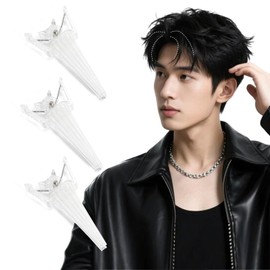 3 Pack Hair Volume Pincher, Bangs Lifting Clip, Center Part Clip, Raised Roots, Fixed Hair Flow, Protects Against Flat Hair, Heatless Curls, Unisex, Men's, Women's, Soft Volume, Supports Long and