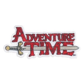 C&D Visionary Adventure Time Logo Patch, Red, White