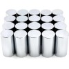 XIUHUA 20PCS 33mm Lug Nut Covers Chrome Screw-On 4" ABS