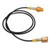 CO2 Tank Adapter Hose 60 Inch Brass ABS Soda Machine