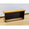 Streets Ahead Dollhouse Bar Black Metal with Wood Top Modern
