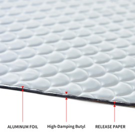 Aggsound 80mil 36.6sqft Automotive Sound Deadening Mat - Butyl Noise Insulation & Vibration Dampener for Cars, Trucks, SUVs