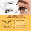 Reusable Magnetic Eyelashes Natural Look with Applicator, Magnetic Eyelashes Set,