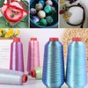 2200M Metallic Embroidery Thread Iridescent Glitter Polyester Sewing Thread for