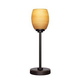 Toltec Lighting Luna 1 Light Table Lamp in Dark Granite (53-DG-625)