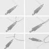 100Pcs Stainless Steel Needle Threader Embroidery Cross Stitch Needle-Threading Tools