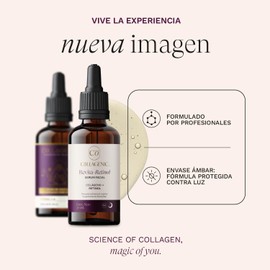 Collagenic Serum Antiarrugas con Retinol, Colágeno y Baba de Caracol Mejora la Firmeza y Textura de la Piel, Hidrata, Suaviza e Ilumina Inositol, Vitamina E y Ácido Hialurónico Noche