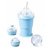 2-in-1 Collapsible Silicone Ice Ball Maker Cup, Reusable Ice Sphere