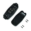 2Pcs Black Waterproof Switch with LED Indicator - ON/OFF Button