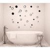 90 Large Soap Bubbles Wall Decals, Bathroom Decals, Wall Art,
