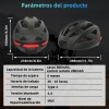 Casco Inteligente Con Auriculares Bluetooth Luz Advertencia