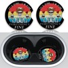 Funny Skull with Coffee Cup Holders Car Coasters Set for